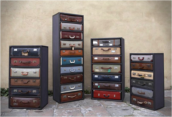 Дом и декор :James Plumb создал оригинальные и функциональные комоды из чемоданов